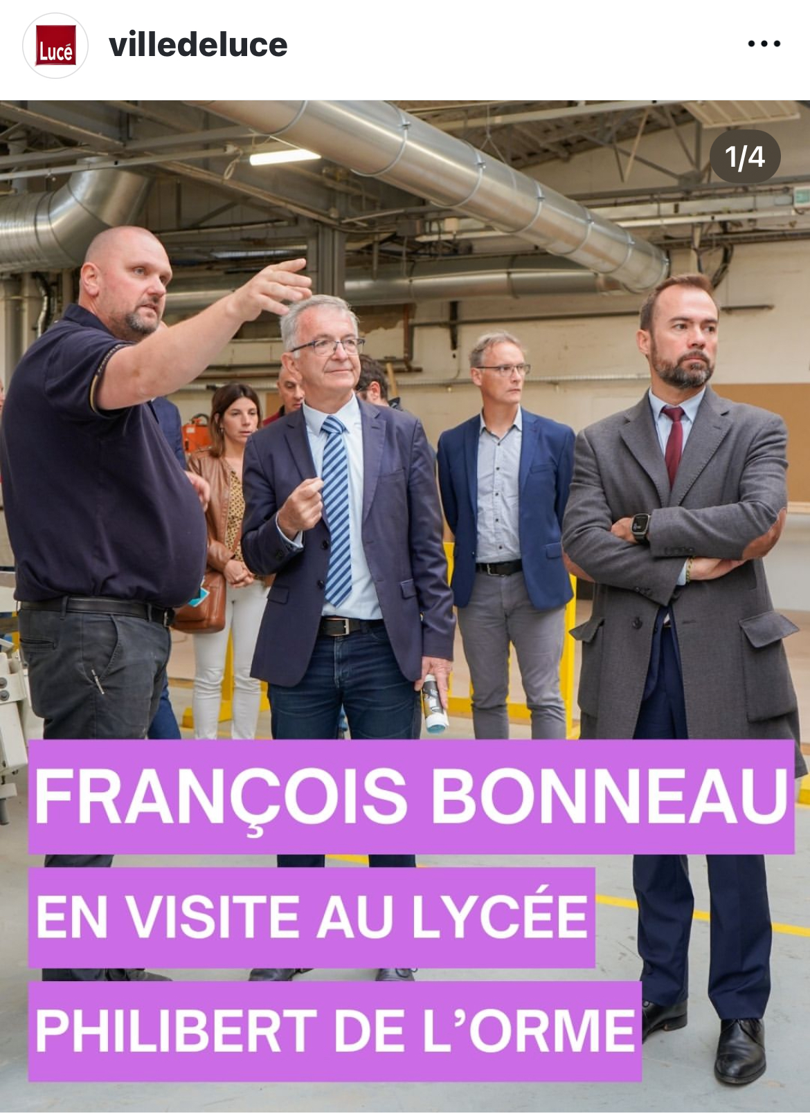 Visite du président de la région
